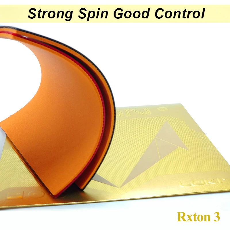 وكي RXTON سلسلة ناشئين وافق تنس طاولة المطاط النقاط الحمراء في الصلب لزجة بينغ بونغ المطاط الإسفنج لسرعة هجوم/ حلقة/التحكم