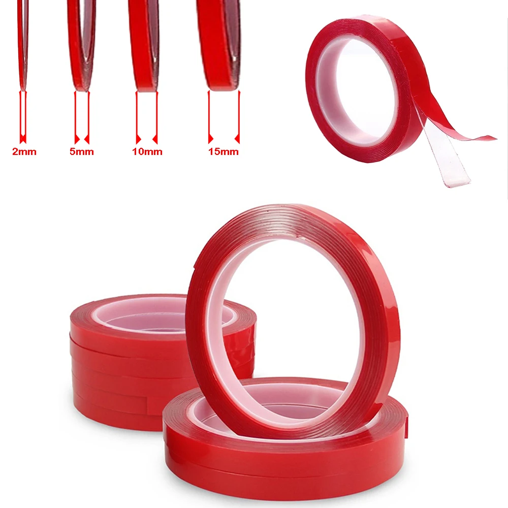 

Transparent Silicone car sticker Auto Adhesive Double Sided Tape Sticker High Strength No Traces Adhesive Sticker Lenght 300CM