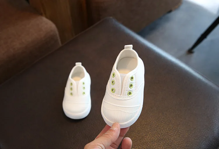 2019 весна и осень детская обувь для девочек 0-1 года детская обувь парусиновая обувь для мальчиков мягкая подошва шаг обувь для отдыха