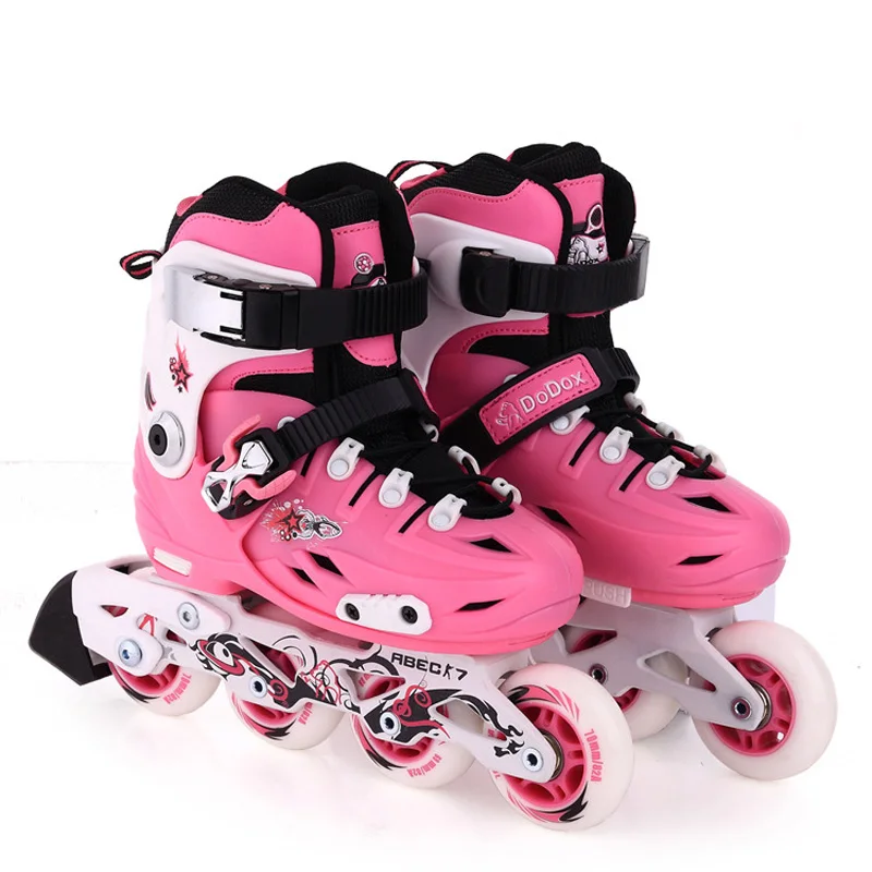 مضمنة الأطفال الاطفال سباق التعرج انزلاق الجليد أحذية التزلج على الجليد قابل للتعديل قابل للغسل PE الألومنيوم سبيكة إطار Patines Adulto مراهق Patins