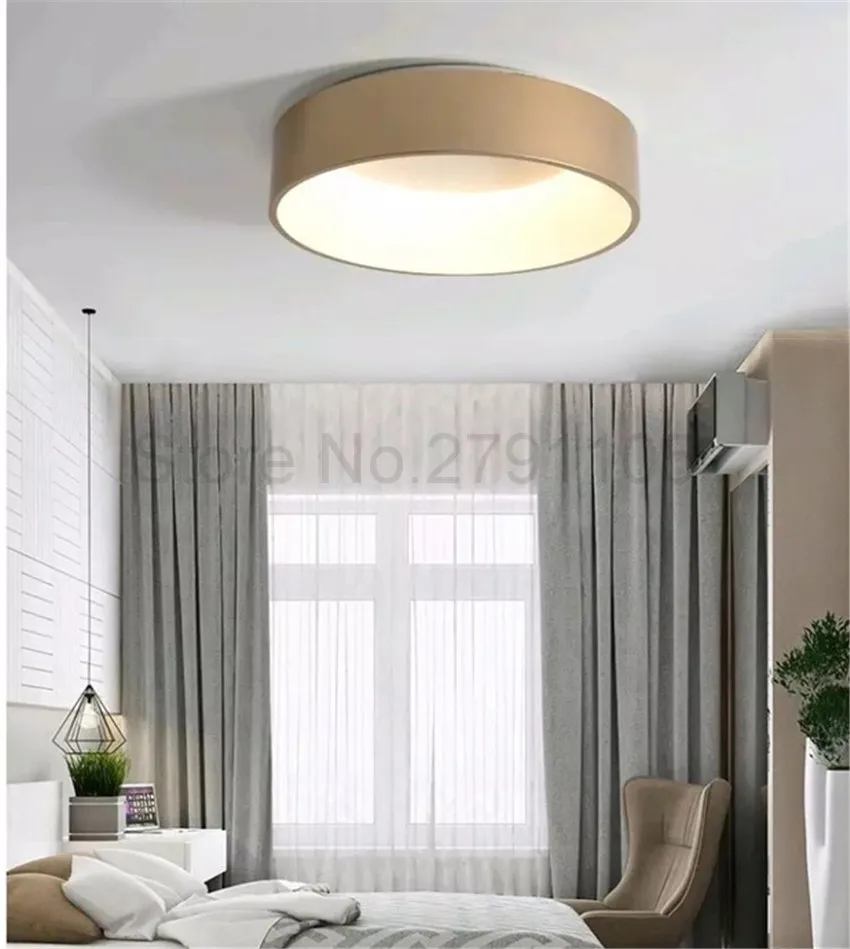 Скандинавский простой железный круглый светодиодный потолочный светильник, современный ресторан гостиная потолок в отеле освещение промышленная осветительная арматура