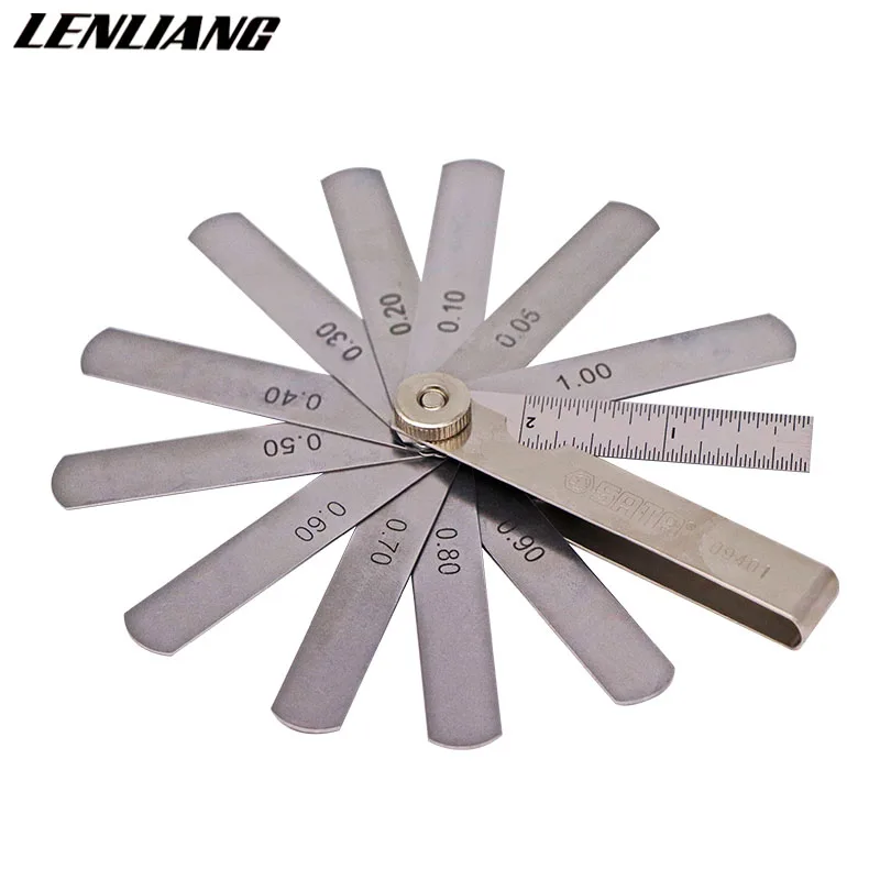 14 Blades Dental Interproximal Reduction Gauge Measure Tooth Gap Metric