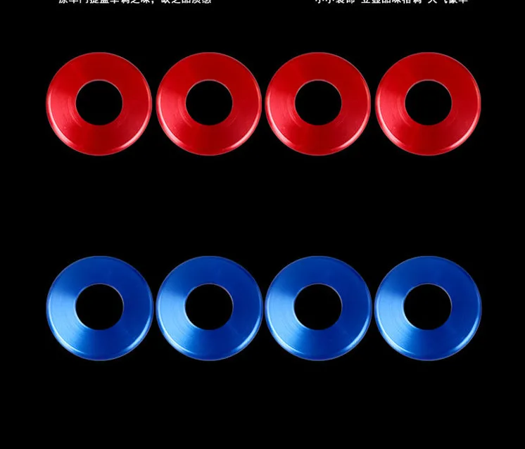  Car Door Lifting Bolt Circle Trim Decals Aluminium Alloy 4pcs For Mercedes Benz E Class W213 C Clas