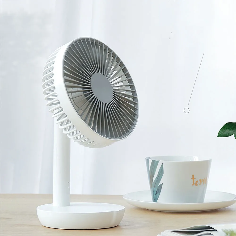 

Mini USB Fan Powerful Desk Fan With 5 Speeds 90 Degree Rotation Range