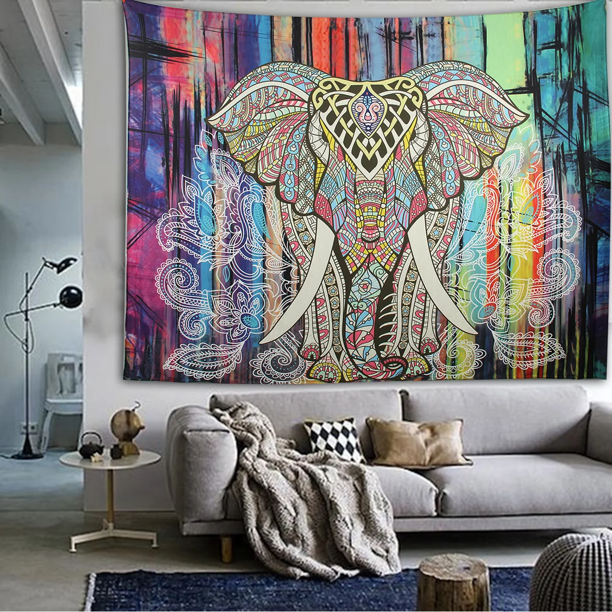 Elephant Mandala Tapestry Throw Towel Hippie Tapestry Floral Printed Home Decor Wall Tapestries Bedspread 210*150CM 12 Elephant Mandala Tapestry Throw Towel Hippie Tapestry Floral Printed Home Decor Wall Tapestries Bedspread 210*150CM 12