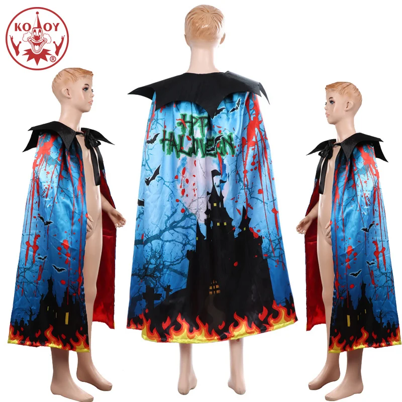 

KOOY Halloween costume for kids Cosplay cloak Halloween party Child dress Trench top horror Ghost bat cosplay costumes cloak