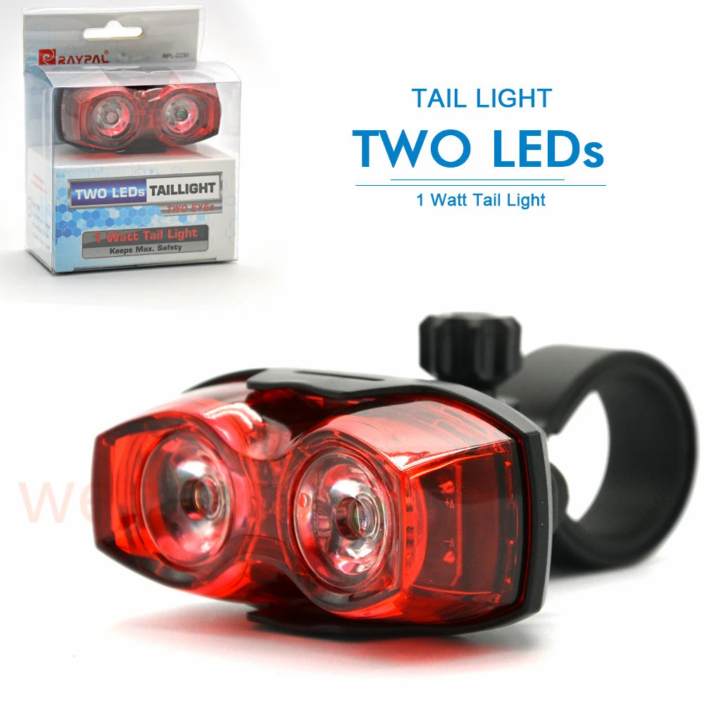 

Bright Mountain Bike Bicycle Lights 2 LED 3 Mode Cycling Back Tail Light Safety Flashing Rear Lights Warning Headlights