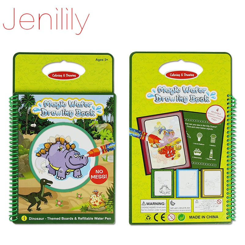 

Kids Magic Water Drawing Board with 1 Water Pen Learning Educational Magic Water Drawing Board Coloring Writing Books