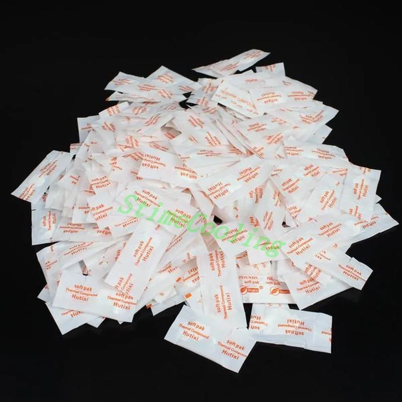 

Free shipping 50pcs White Heatsink Compounds Thermal Pastes Grease For PC CPU Xbox GPU RROD