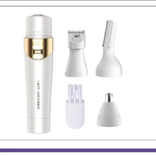 Многофункциональный USB 4в1 ручной Женский Триммер для бровей мужской нос устройство набор инструментов для удаления волос 4 Замена мужской t