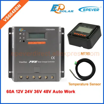 

60A regulator Battery Charger Solar portable controller VS6048BN 60amps EPEVER Temperature sensor MT50 remote Meter LCD display