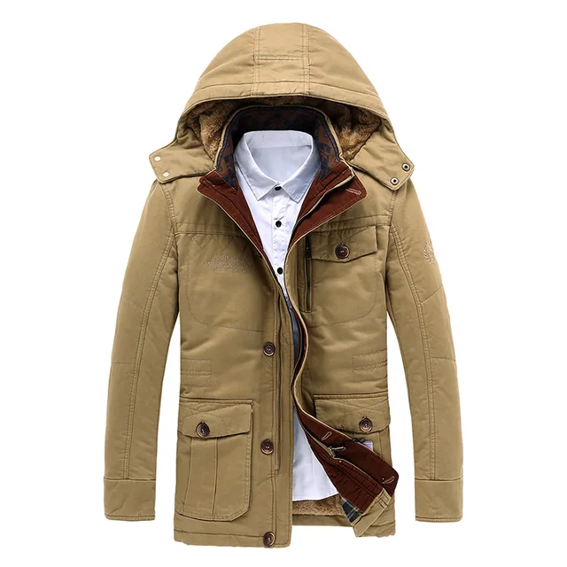 Best price at $103 Cheap 9968 senlinjeep chariot Mens Long Version of cotton outdoor jacket coat Men's plus size warm thick outdoor wear 6XL/ 7XL/8XL