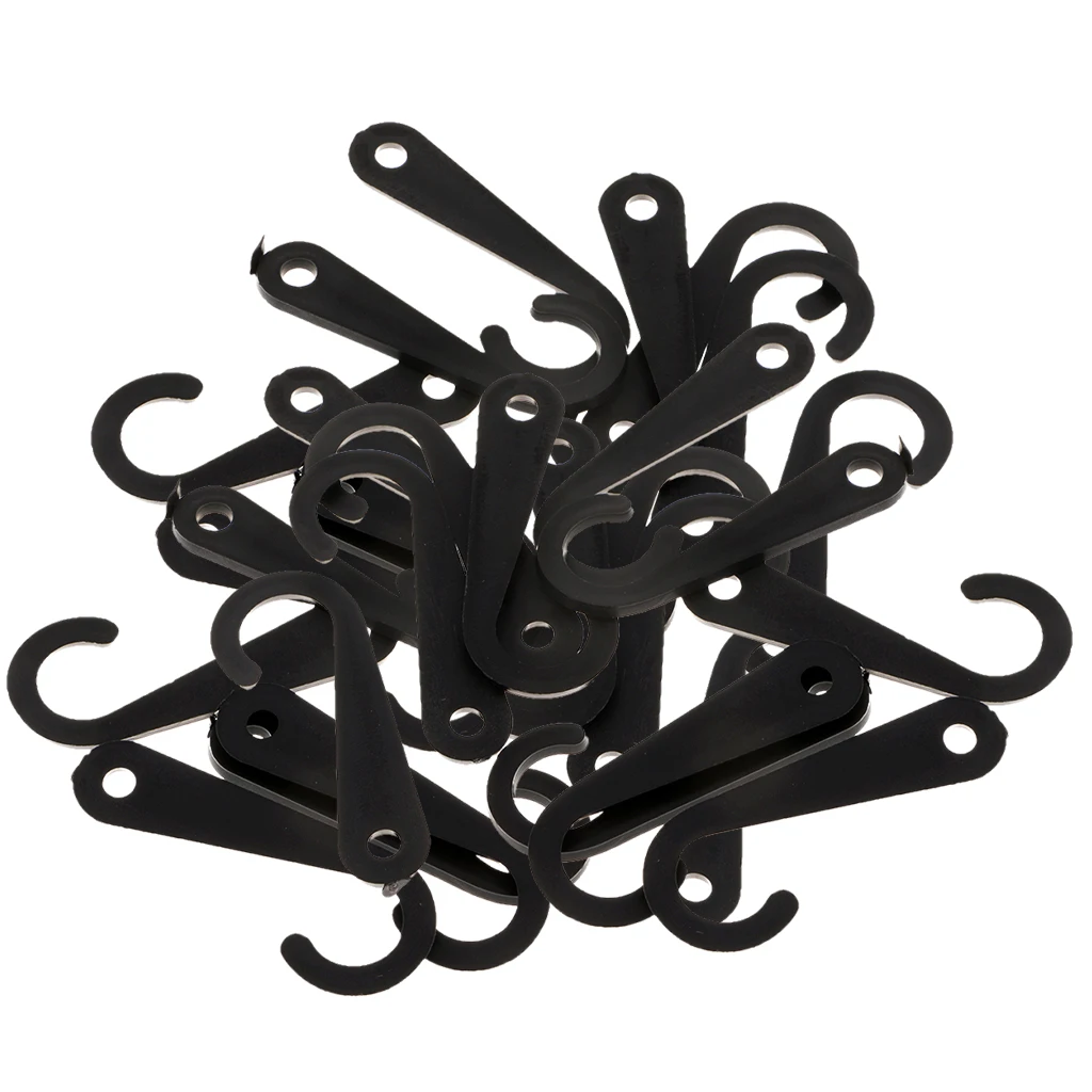 50pcs Plastic J Hooks Fasteners Socks T-Shirt Clothing Display Hanger