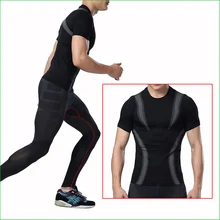 RTS02 мужское компрессионное Трико Спортивная футболка футболки для бега летний плотный облегающий Топ Спортивная рубашка быстросохнущая мужская рубашка