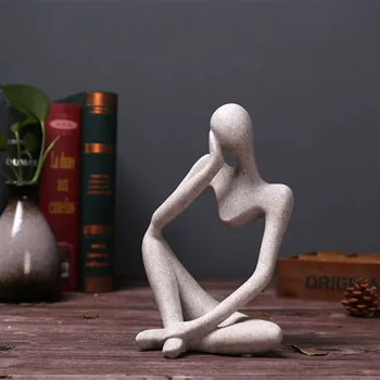 

Nordic Creative Resin Ornaments Table Decorations Living Room Sandstone Abstract Figures Decorative Ornaments