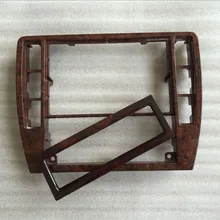 Quadro de madeira de cereja para vw passat b5, 2 peças, decoração central de painel de cd caixa de madeira para ar condicionado 3b0 858 069 1j0 907 047 n