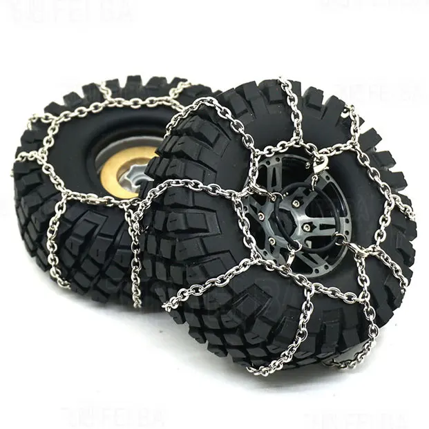 1/10 RC Crawler Aluminum Steel Snow Chain for TRX 4in Parts
