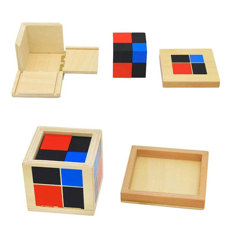 Cubo de Madeira Brinquedos para Crianças Brinquedo de Madeira Novo Binomial Montessori Matemática Pré-escolar Educacional Aprendizagem Precoce Blocos 9 brinquedo de madeira blocos matemática