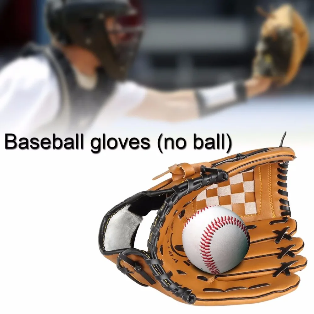 أعلى بيع بو الجلود قفاز بيسبول اليد اليسرى 10.5/12.5 بوصة البيسبول البيسبول التدريب قفازات Guantes Beisbol انخفاض الشحن