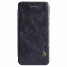 1 PCS for iphone 6/6s Crazy horse pattern Nillkin Vintage Qin flip PU leather hard plastic back cover case