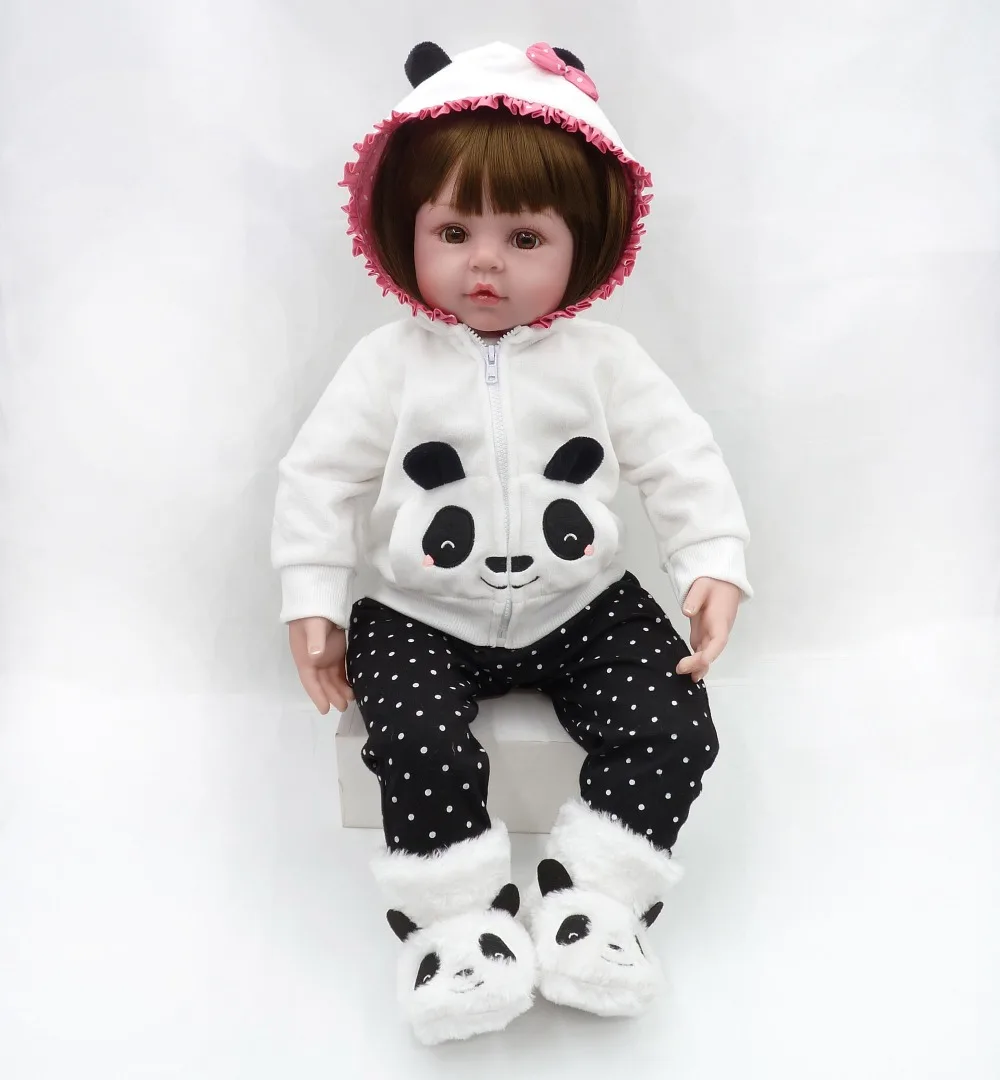 NPKCOLLECTION Boneca Reborn 19 "48 см силиконовые виниловые Детские куклы Reborn Bebe Realista Модная Кукла Новорожденный реалистичный Bebe