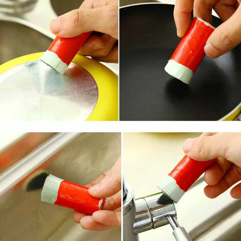 Случайные цвета кухонные принадлежности стержень из нержавеющей стали 1 шт. инструменты для вытирания кастрюль многофункциональная волшебная палочка щетка для мытья портативная