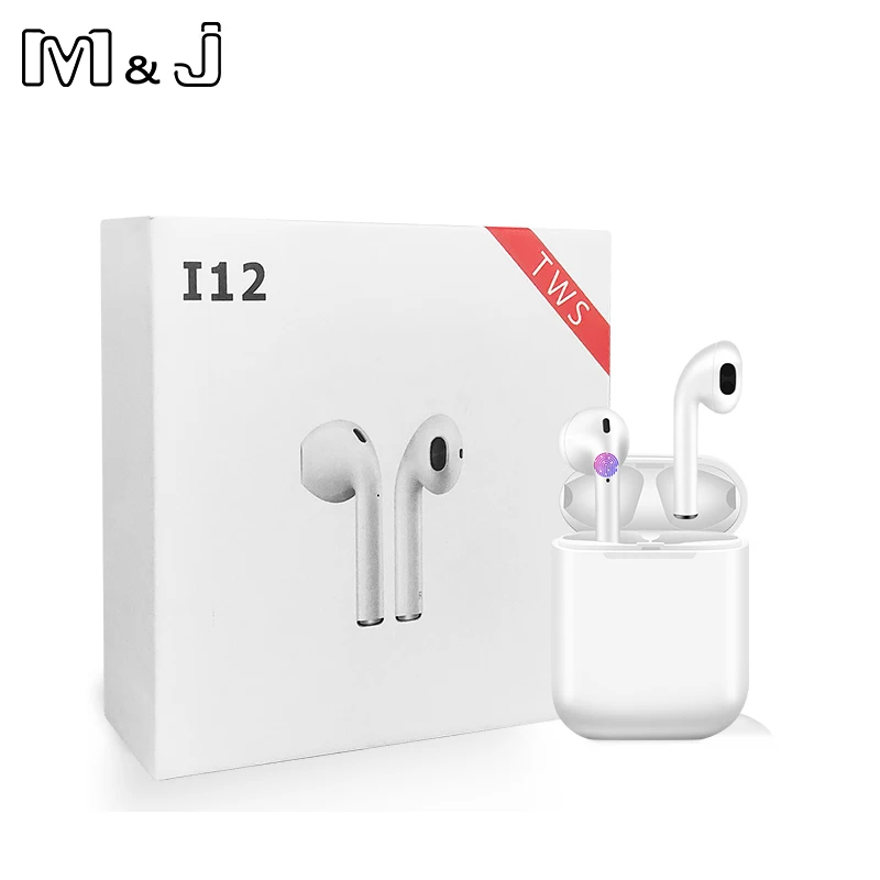 2019 New Original i12 TWS Wireless Bluetooth 5.0 earphone pk i10 tws air 1:1 lk xy pods i14 i13 