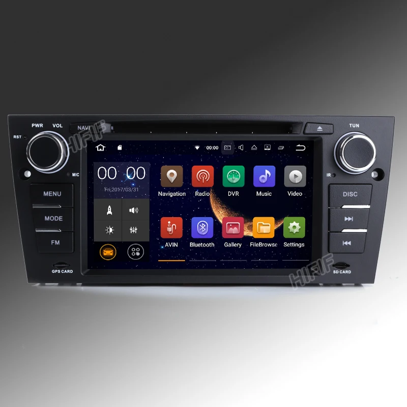 Cheap HIFIF Quad Core Android 7.12 car audio FOR BMW 3 Series E90 E91 E92 E93 car dvd player head device car multimedia car stereo GPS 1