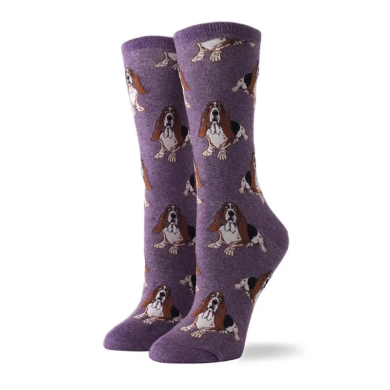 COSPLACOOL/носки со смешным рисунком животных, Русалочка, мопс, хлопковые милые носки для женщин, веселая овечка, новинка, женские носки, Calcetines Mujer