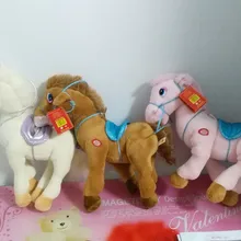 Русский язык интеллектуальные принимать плюшевые куклы-лошади, электронные игрушечные зверушки, интеллектуальная русская игрушка Рождественский подарок для детей