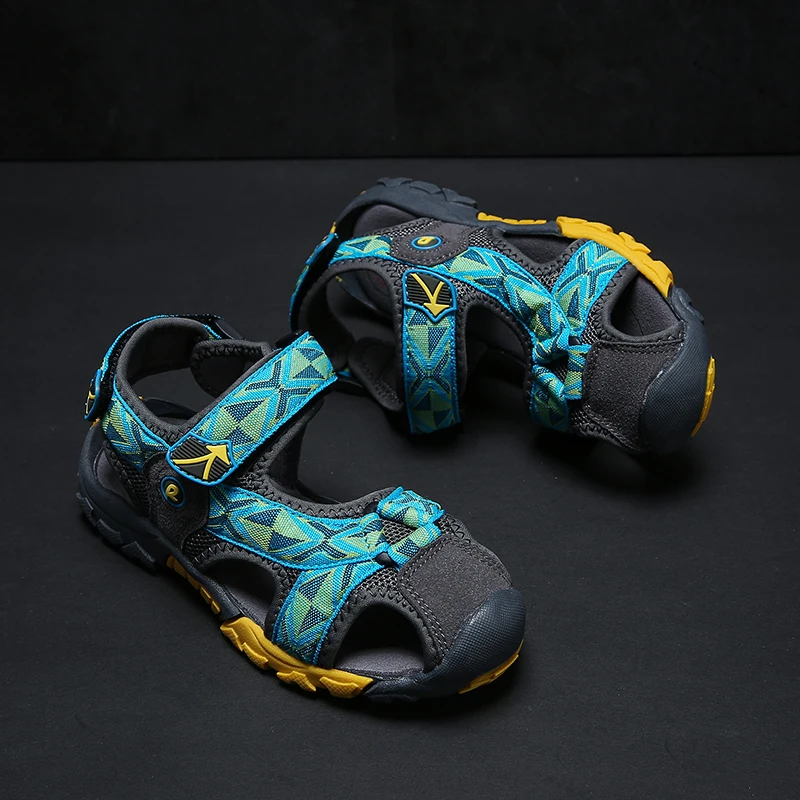 FONIRRA Kids Fashion Sandals 2019 Color Matching Design Breathable Sport Running Outdoor Boy Closed Toe Beach Sandals Shoes  654