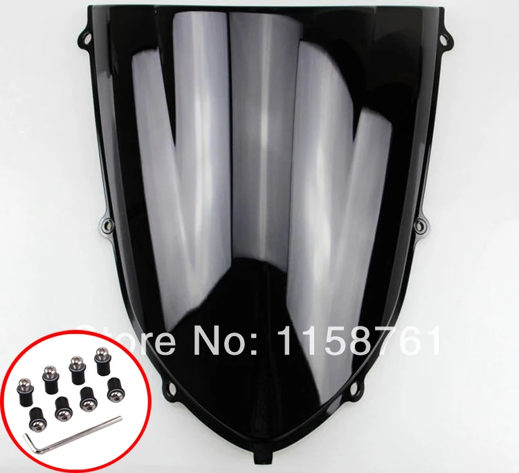 

Motorcycle BLACK WINDSCREEN WINDSHIELD Case for Kawasaki ZX10 R 2004-2005 ZX-10R 04 05