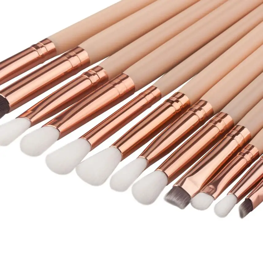 

12Pcs Mini Cosmetic Eyebrow Eyeshadow Brush Makeup Brush Sets Kits Tools