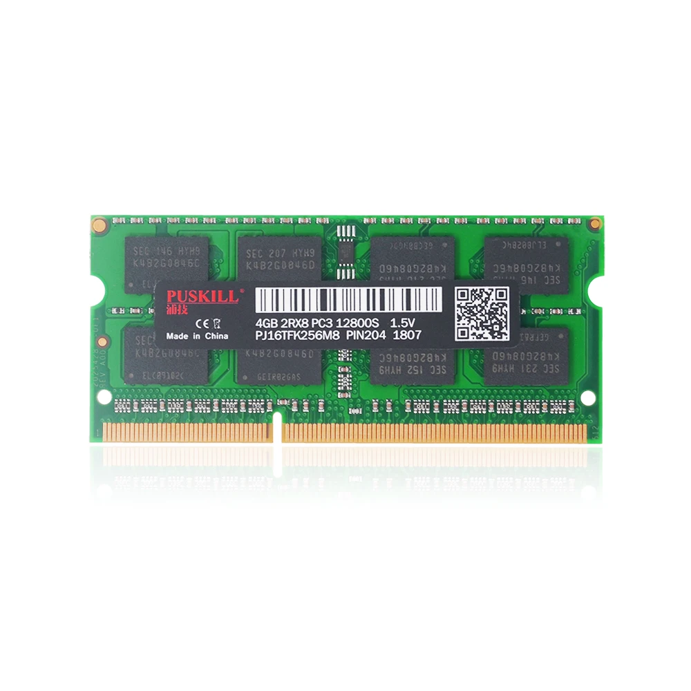 

Laptop Memory DDR3 4GB 1600MHz PC3 204Pin 1.5V no ECC RAM
