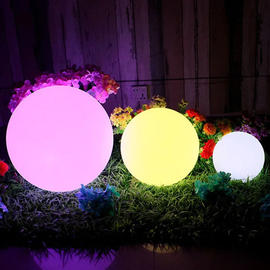 

Hot sale High Solar Power LED Ball Lamp Color Changing/Steady RGB Light Rechargeable Pool Garden Decor Light LG66