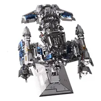 MU 3D Metal Puzzle Star Craft multicolour battlecruiser DIY Laser Cut Jigsaw Model For Adult Educational Toys Desktop decoration 2