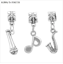 KING'S FAITH Серебряный Цвет Перья ангелов крылья бусины и кулон Fit Pandora Подвески из бисера браслеты DIY ювелирные изделия, SPP120