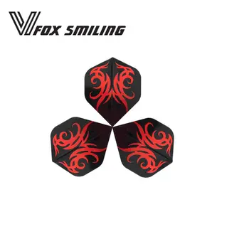

Fox Smiling 6/30pcs Black Red Dart Flights Nice Darts Wing Tail Dart Accessories