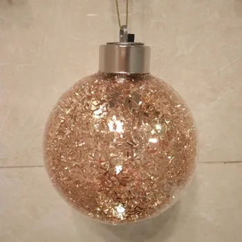 

Diameter=8cm 10cm 12cm 15cm 20cm Bronze Christmas Glass Globe Gold-Lighting Christmas Tree Decoration Holiday Party Window Props