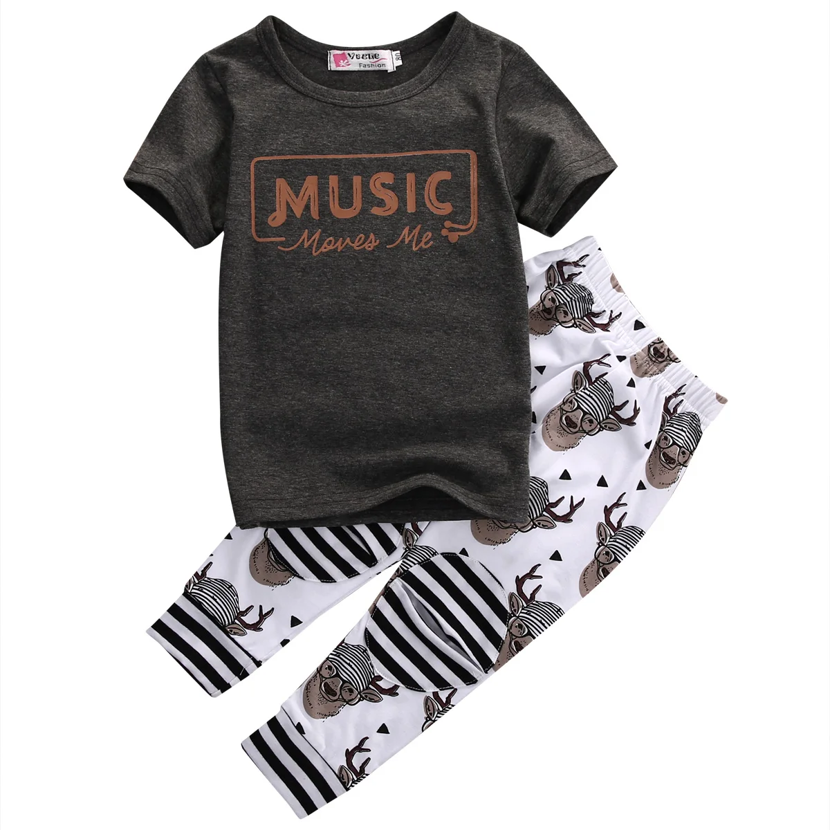 

Summer Boys Clothes 2016 New Baby Boy Clothing Set Kid T Shirt Tops Pants Trousers Clothes Outfits Set