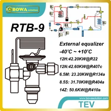 RTB-9 50.6kw (R410a) bi-flow ТЭВ установлен в тепловой насос кондиционера снизить ТЭВ и обратный клапан, чтобы уменьшить риски утечки