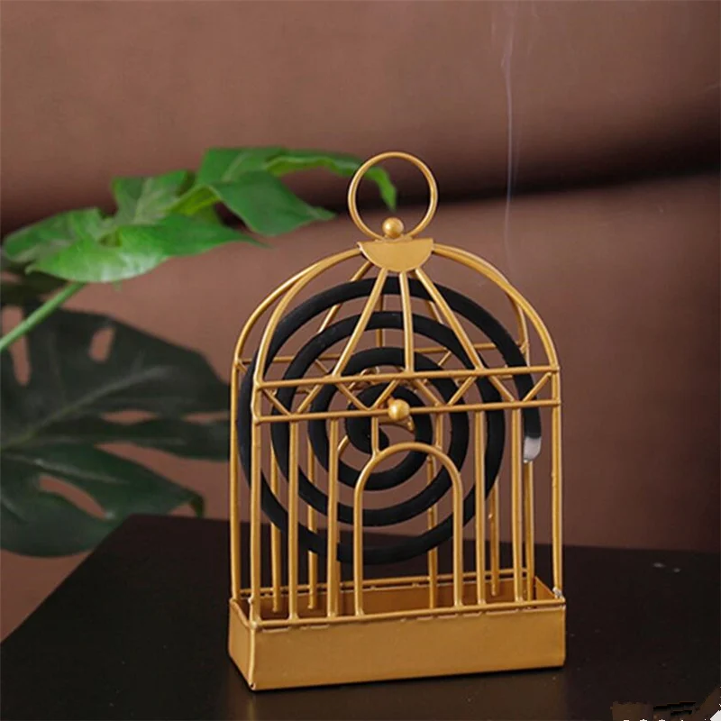 Retro Iron Insect Mosquito Coil Holder Innovative Home Incense 