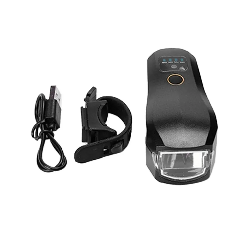 Cycling USB Rechargeable Bike Light 4 Modes Double Lamp Beads Handlebar