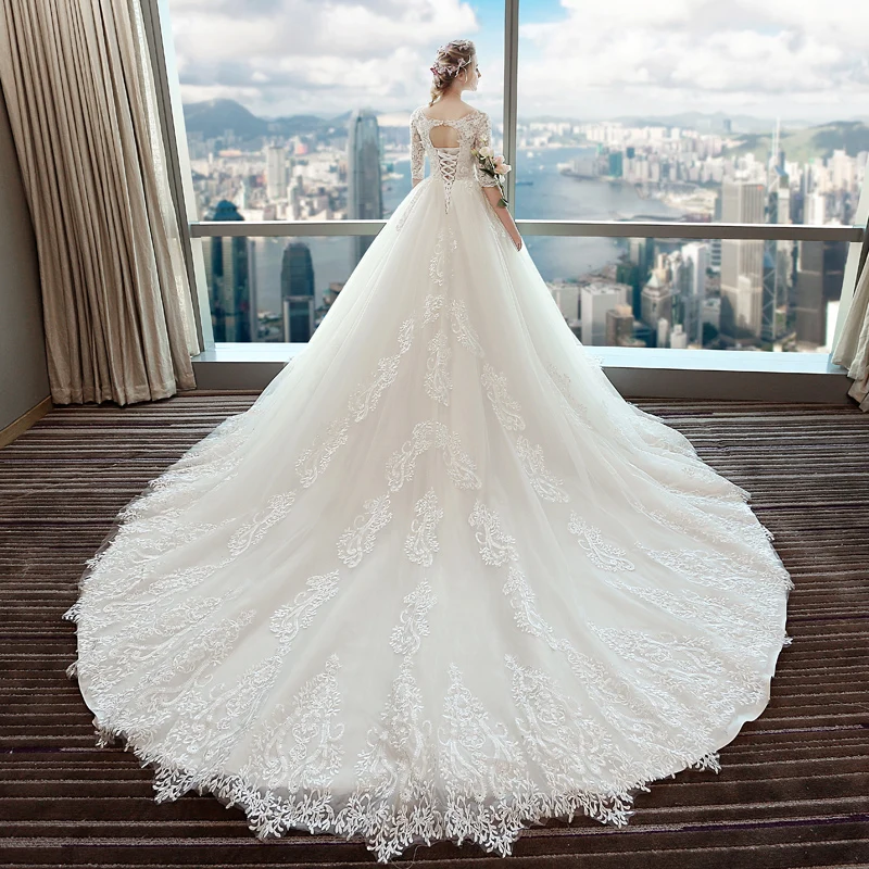 Свадебное платье новая Корейская принцесса невесты - Цвет: see chart