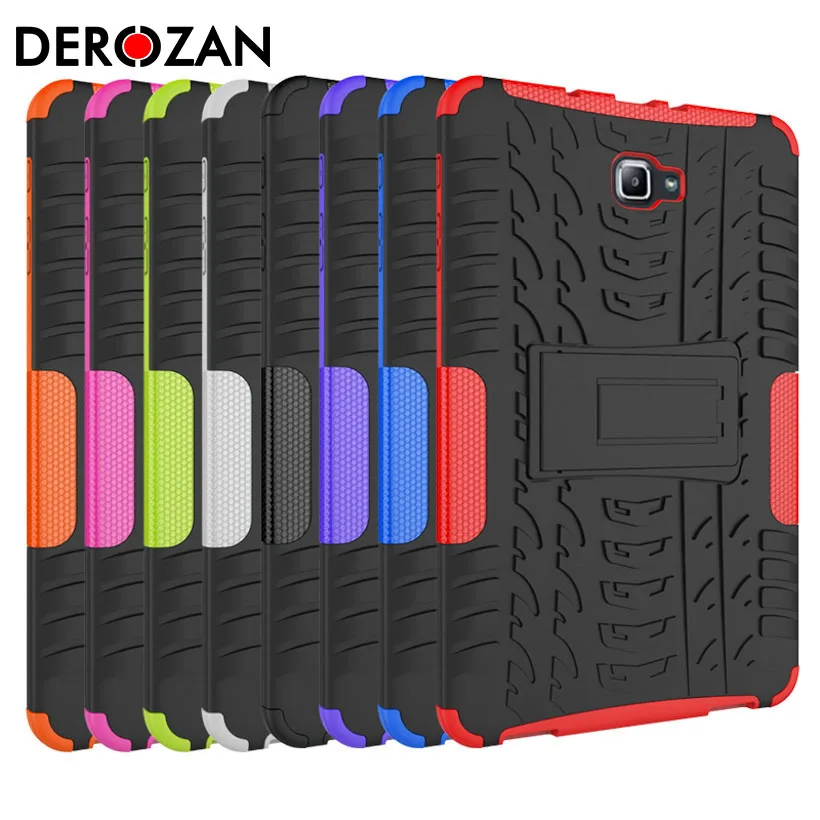 

For Samsung Galaxy Tab A 10.1 A6 2016 T580 10.1 inch Tablet Case TPU+PC Armor Dazzle Shockproof KickStand Cover Protector