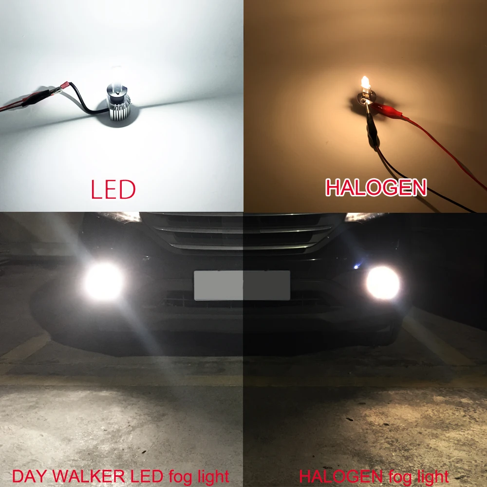 2 шт. автомобисветильник светодиодные лампы H1 6000 лм 12 24 В|Передние LED-фары для авто|