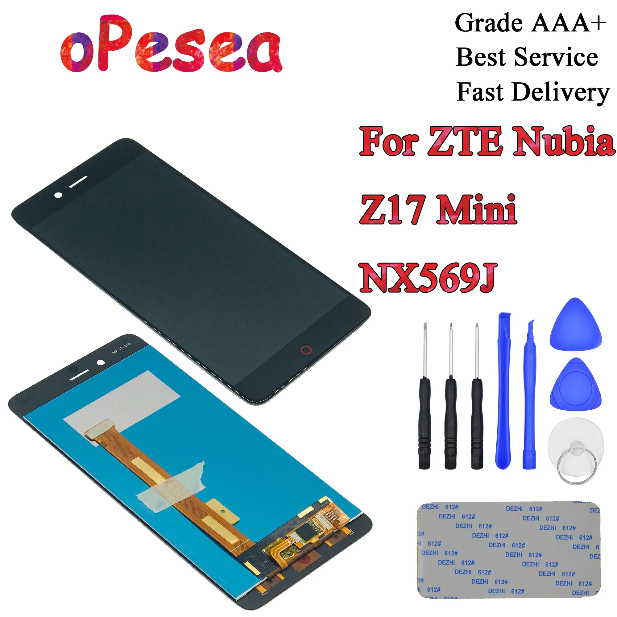 

oPesea 5.2'' For ZTE Nubia Z17 mini NX569H NX569J LCD Display Panel Touch Screen Digitizer Glass Sensor Assembly Replacement