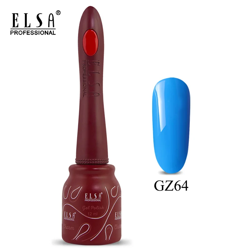 Elsa 12 мл DIY Гель-лак для ногтей Французский стиль УФ набор гель-лаков для ногтей отмачиваемый 80 цветов серия лак для ногтей телесный цвет гель - Цвет: GZ64