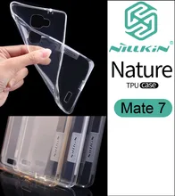 Nillkin Природа Ясно Мягкие TPU Protective Case Обложка Для Huawei Ascend Mate 7 Прозрачные Силиконовые Оболочки