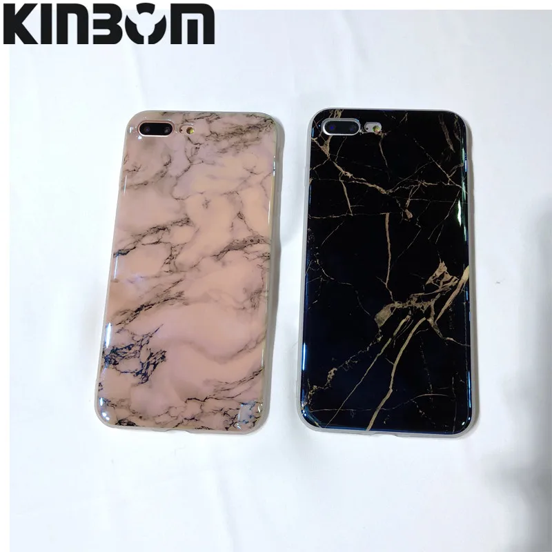 KINBOM Ретро Мрамор Чехол для мобильного телефона iPhone X 6 6s плюс мягкий чехол IPhone 7 8